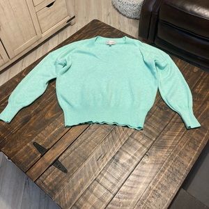 Philosophy Mint Green V Neck sweater Sz Med